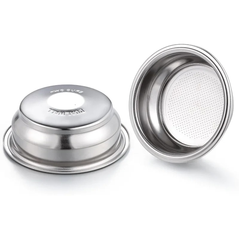 Coffee Tea Press - High Quality 2pcs 58mm Dual Wall