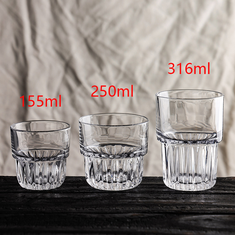 Juice Tea Coffee - 155ml/250ml/316ml Coffee Mug Heat-Resistant Glass Cups