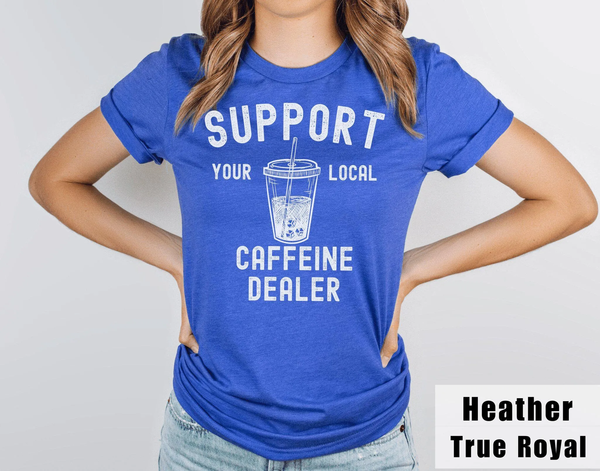Coffee Tea Knits - Iced Coffee T Shirt Support Your