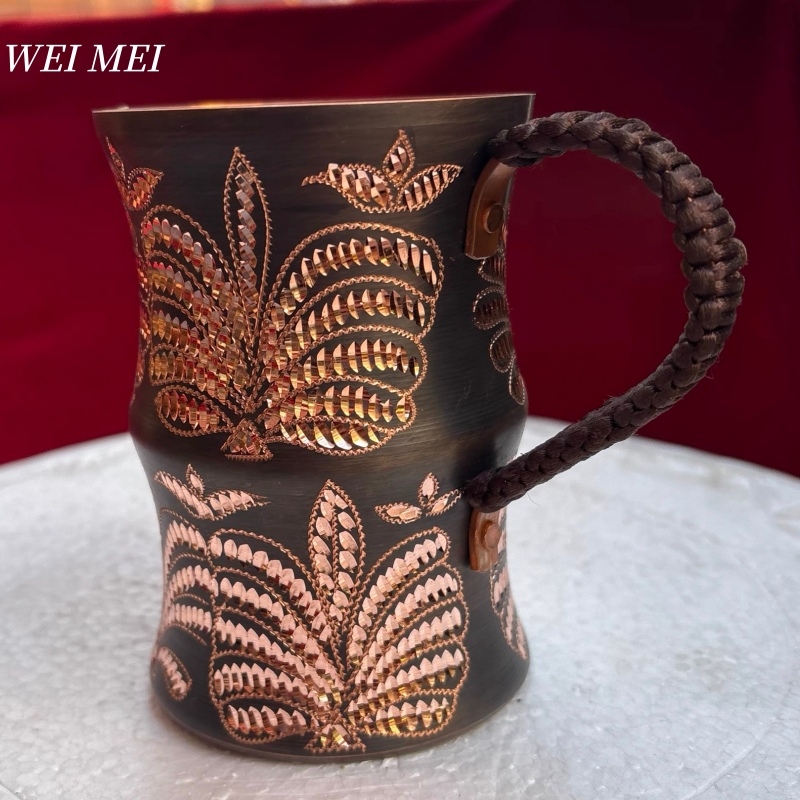 Juice Tea Coffee - Handcrafted Vintage Pure Copper Breakfast Coffee