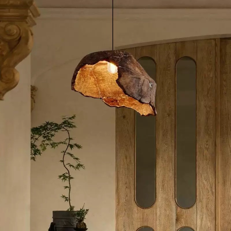 Coffee Tea Knits - Retro Japanese Wabi-Sabi Style Chandelier for
