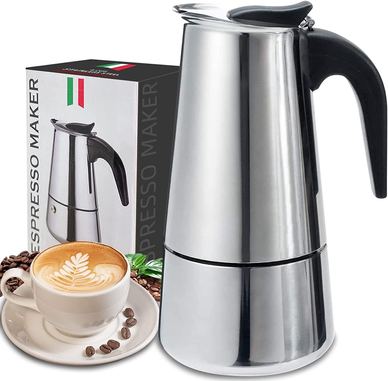 Moka Pot Stove - 4/6/9 Cups Moka Pot Caffe Machine