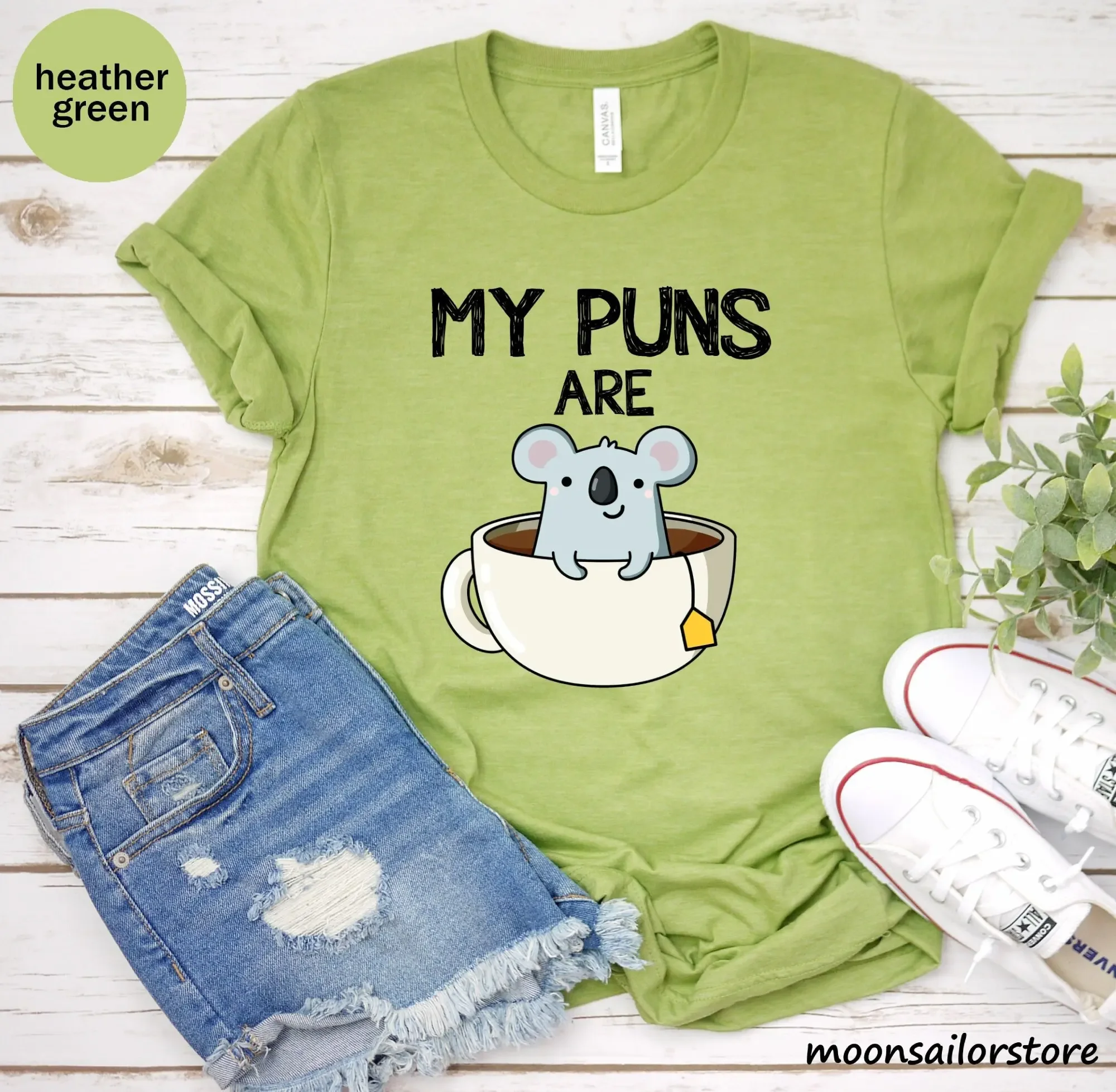 Coffee Tea Knits - My Puns Are Koala Tea T