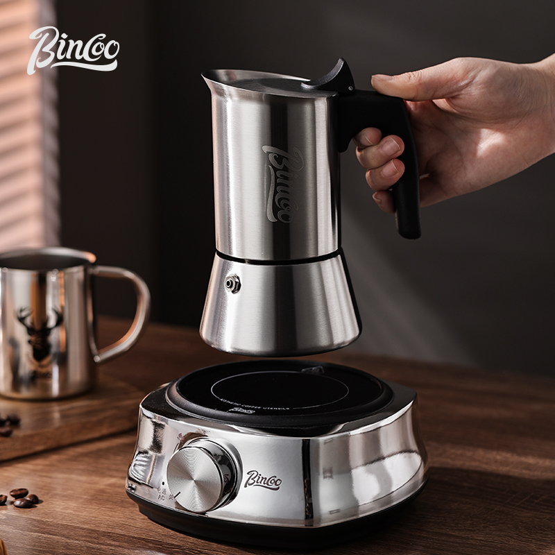 Moka Pot Stove - Bincoo Straight Stainless Steel Mocha Pot