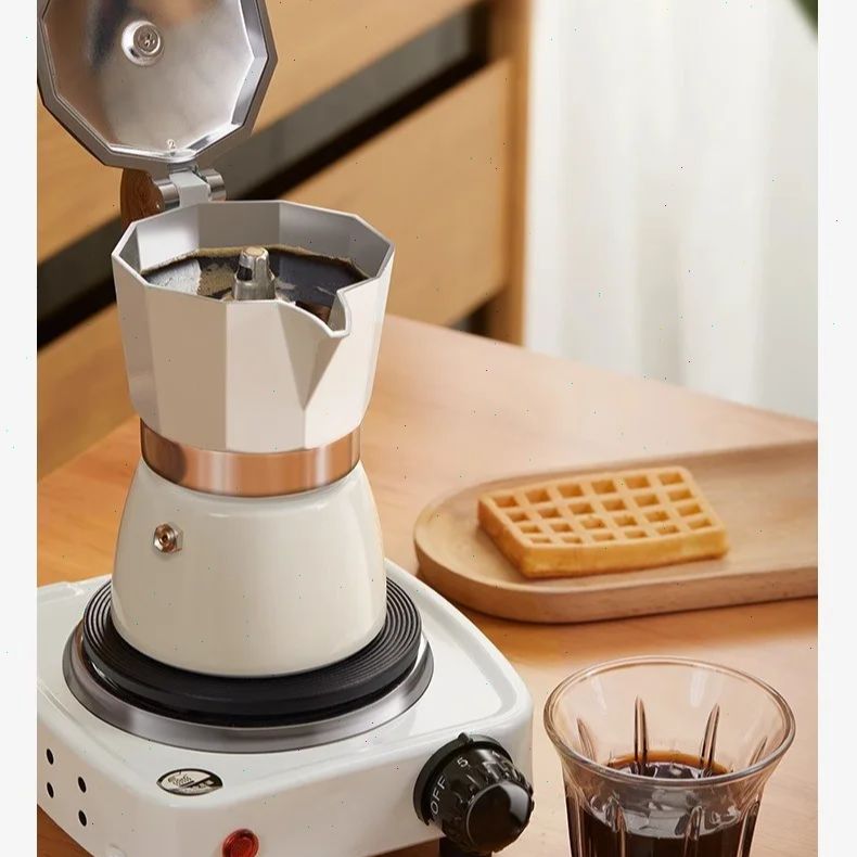 Moka Pot Stove - Round-bottomed Moka Pot Single Valve Small