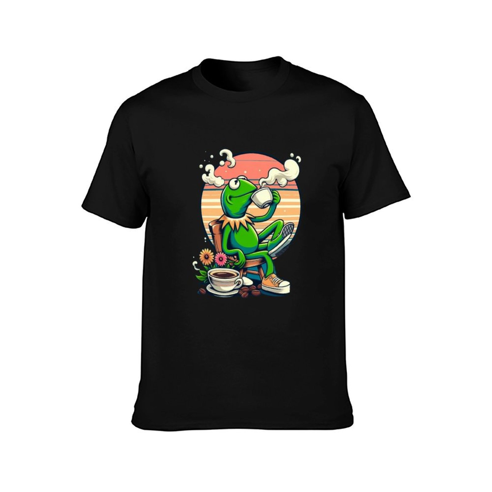 Kermit Sipping Tea gif. Funny  - Coffee Tea Knits 评论和价格