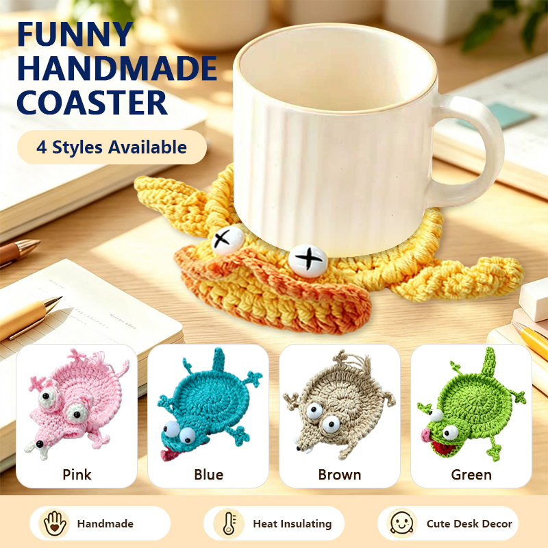Cute Crochet Animal Coaster Ha - Coffee Tea Knits 评论和价格