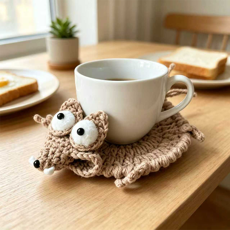 Cute Crochet Animal Coaster Ha - Coffee Tea Knits 评论和价格