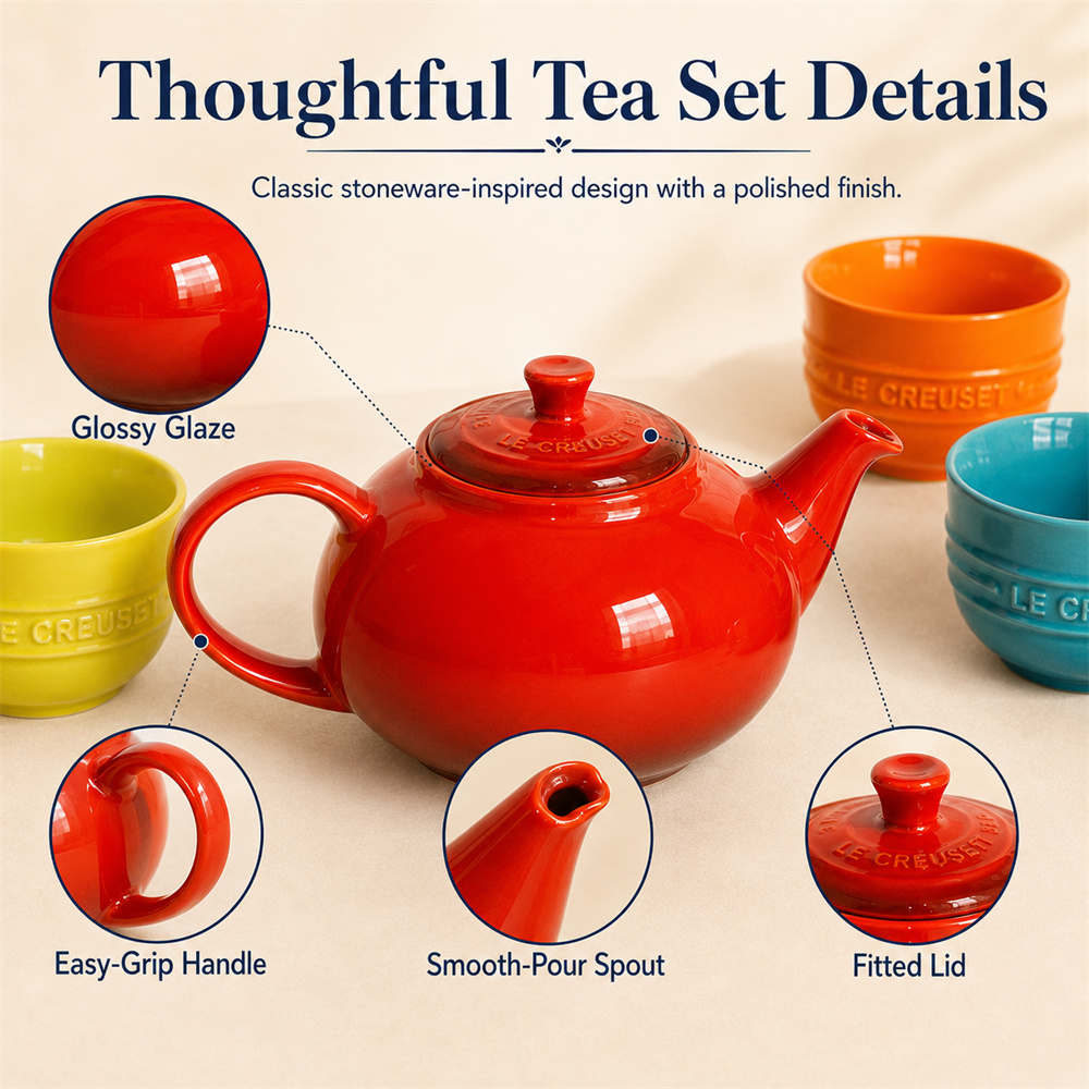 5 Set Le Creuset Chip-Resistan - Coffee Tea Organizer 评论和价格
