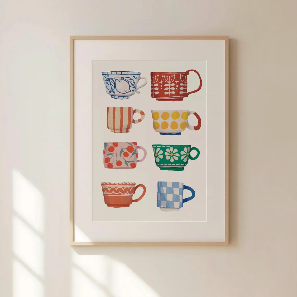 Tea Cup Print, Breakfast poste - Mug Tea Coffee 评论和价格