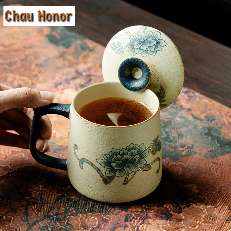 330ml Blue And White Flint Red - Draw Coffee And Tea 评论和价格