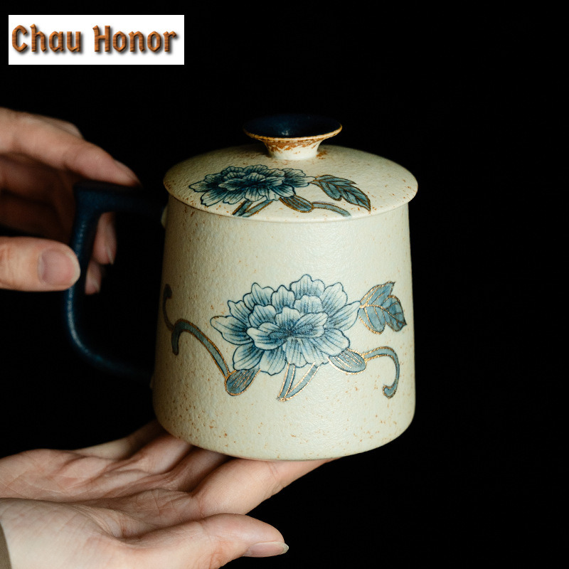330ml Blue And White Flint Red - Draw Coffee And Tea 评论和价格