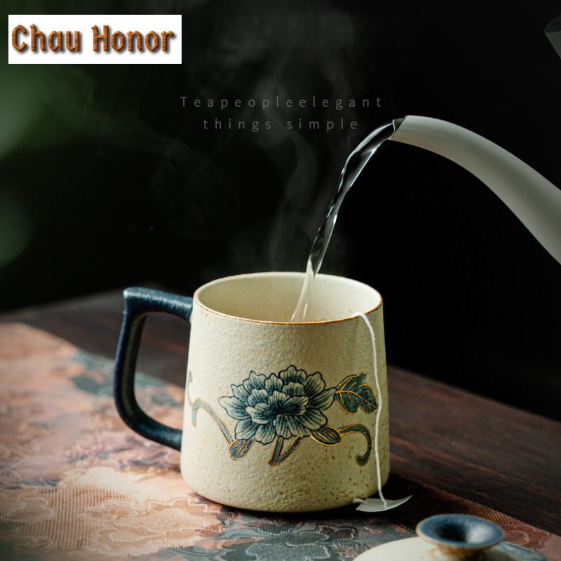330ml Blue And White Flint Red - Draw Coffee And Tea 评论和价格
