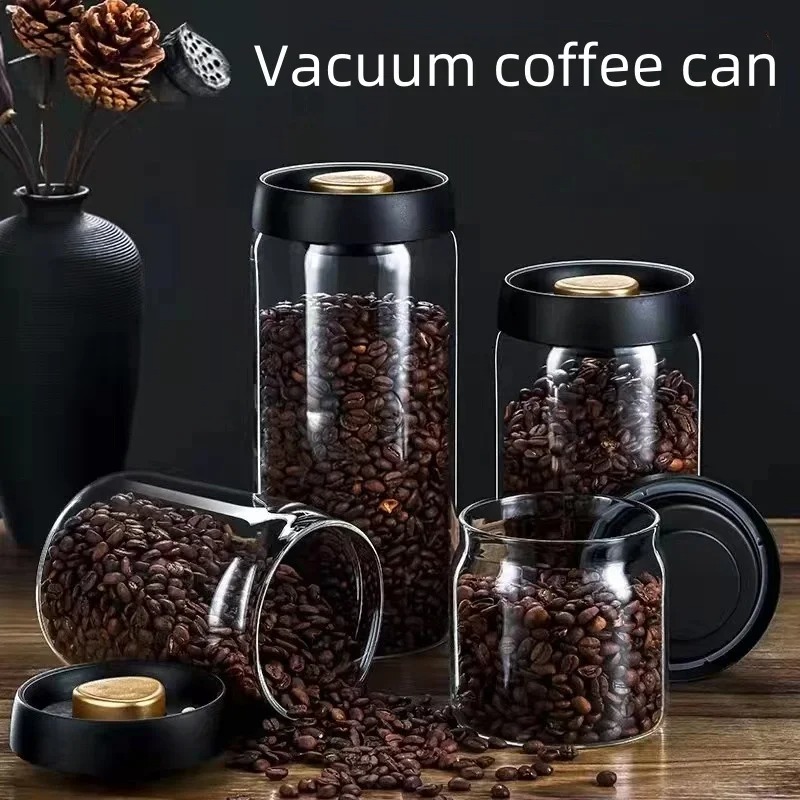 Manual Vacuum Sealed Coffee Ja - Coffee Tea Organizer 评论和价格