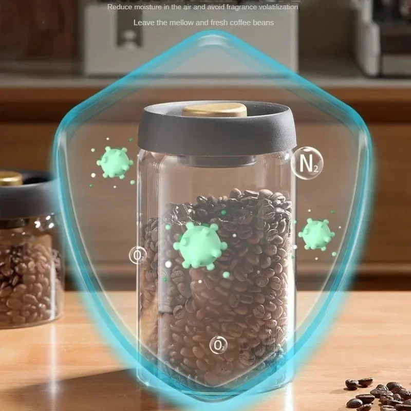 Manual Vacuum Sealed Coffee Ja - Coffee Tea Organizer 评论和价格