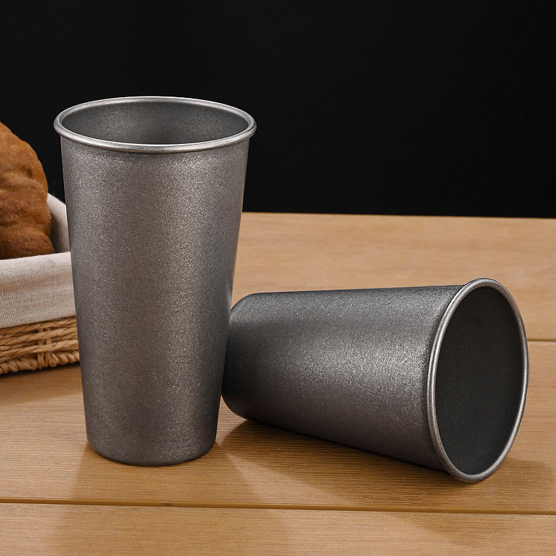 Retro Silver Stainless Steel D - Mug Tea Coffee 评论和价格
