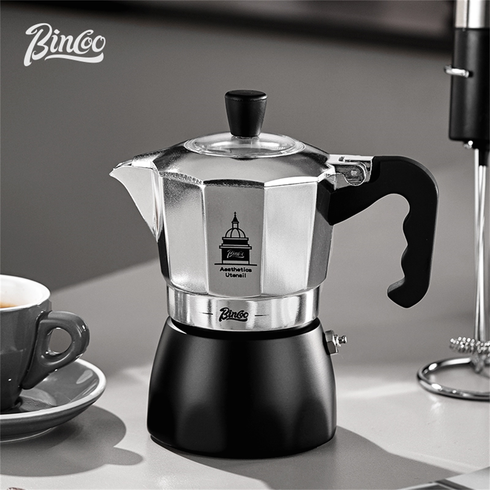BINCOO Double Valve Moka Pot，E - Moka Pot Stove 评论和价格