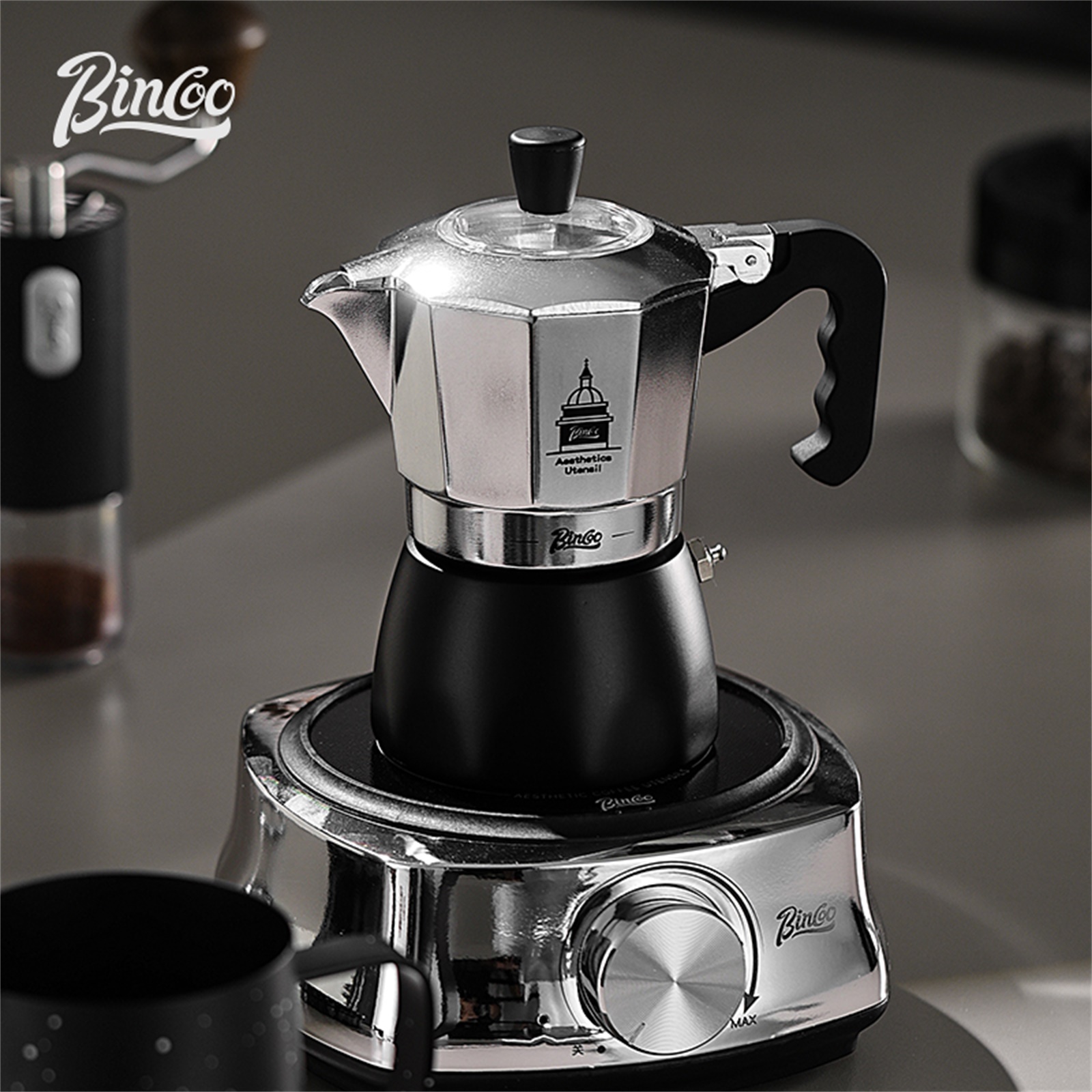 BINCOO Double Valve Moka Pot，E - Moka Pot Stove 评论和价格