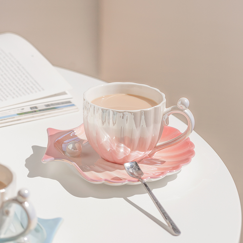 Pearl Shell Design Ceramics Mu - Best Tea Coffee 评论和价格