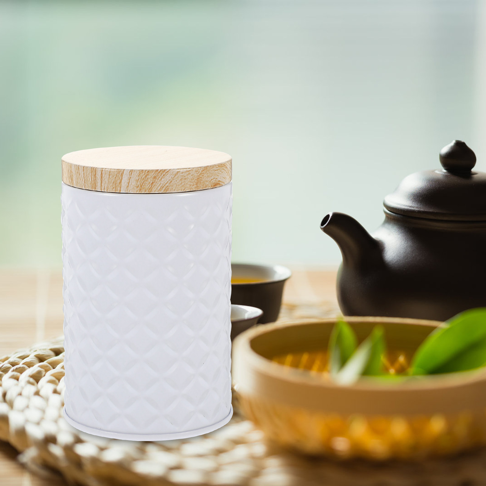 2Pcs Food Grade Tinplate Stora - Coffee Tea Organizer 评论和价格