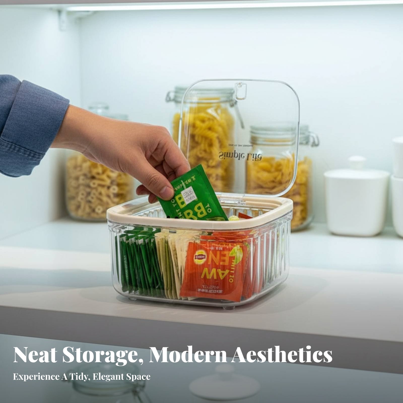 Plastic Tea Bag Storage Box La - Coffee Tea Organizer 评论和价格