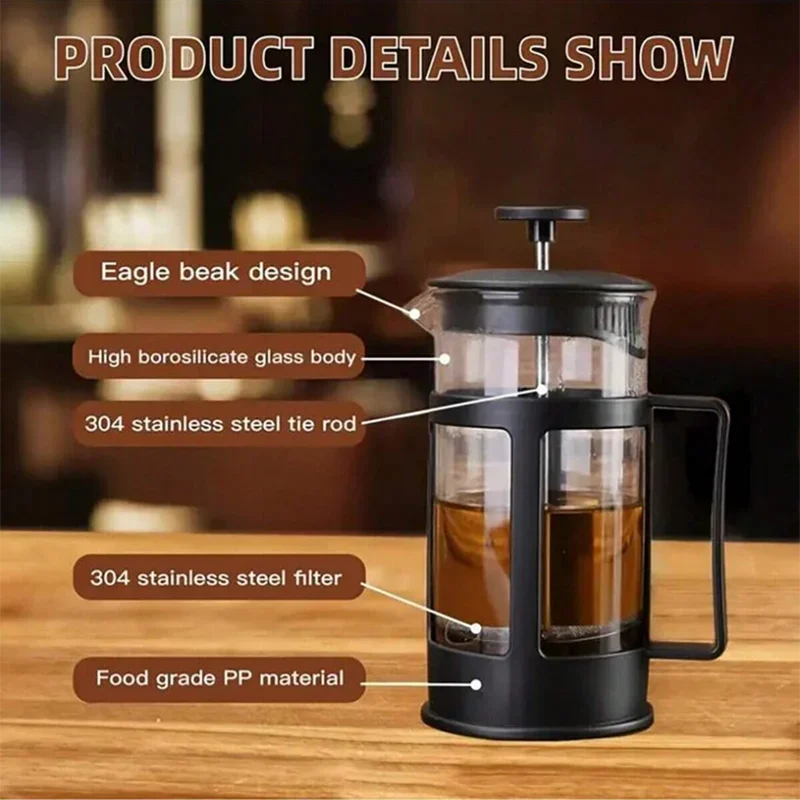 Coffee French Press Pot With F - Coffee Tea Press 评论和价格