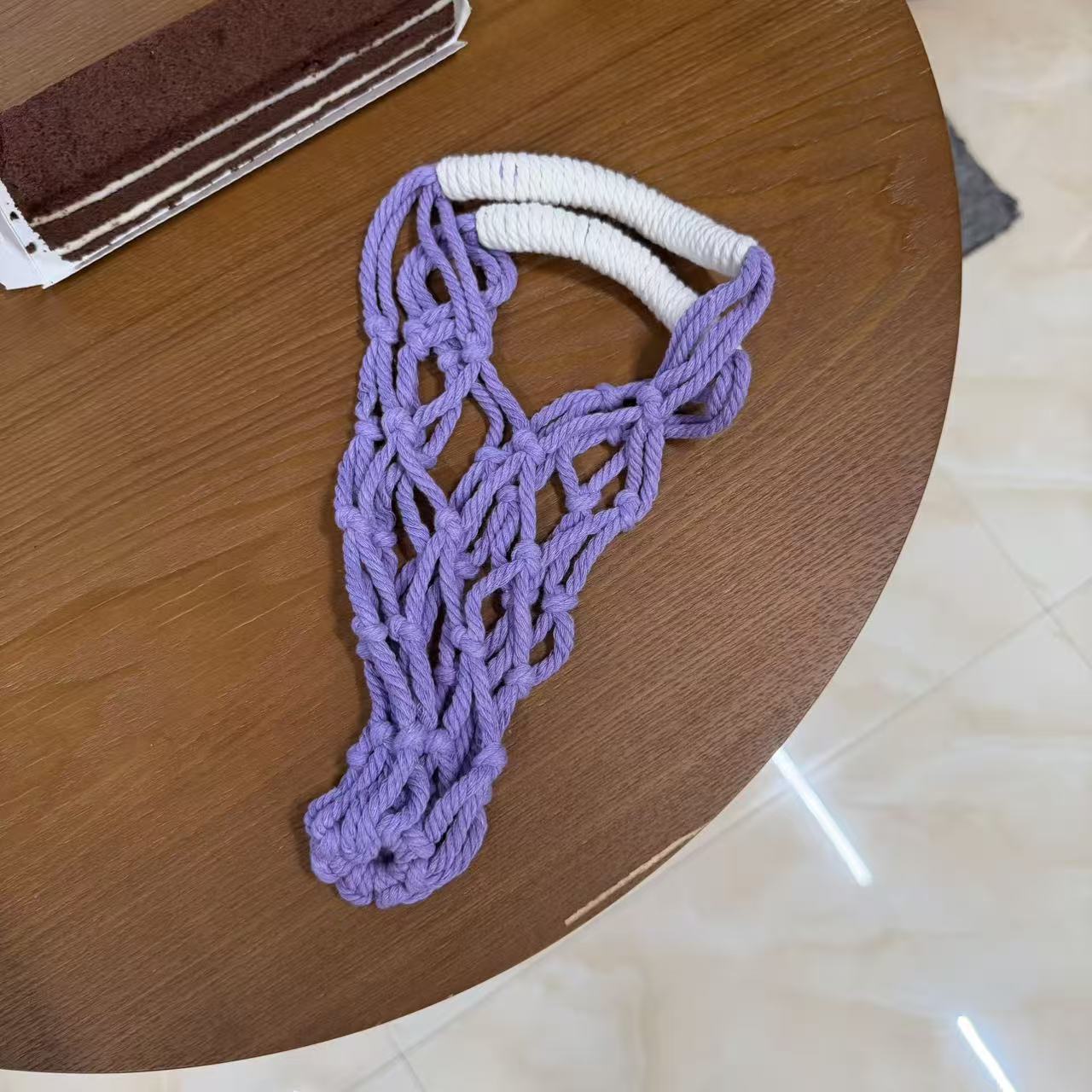 Handmade Macrame Cup Holder Ba - Coffee Tea Knits 评论和价格