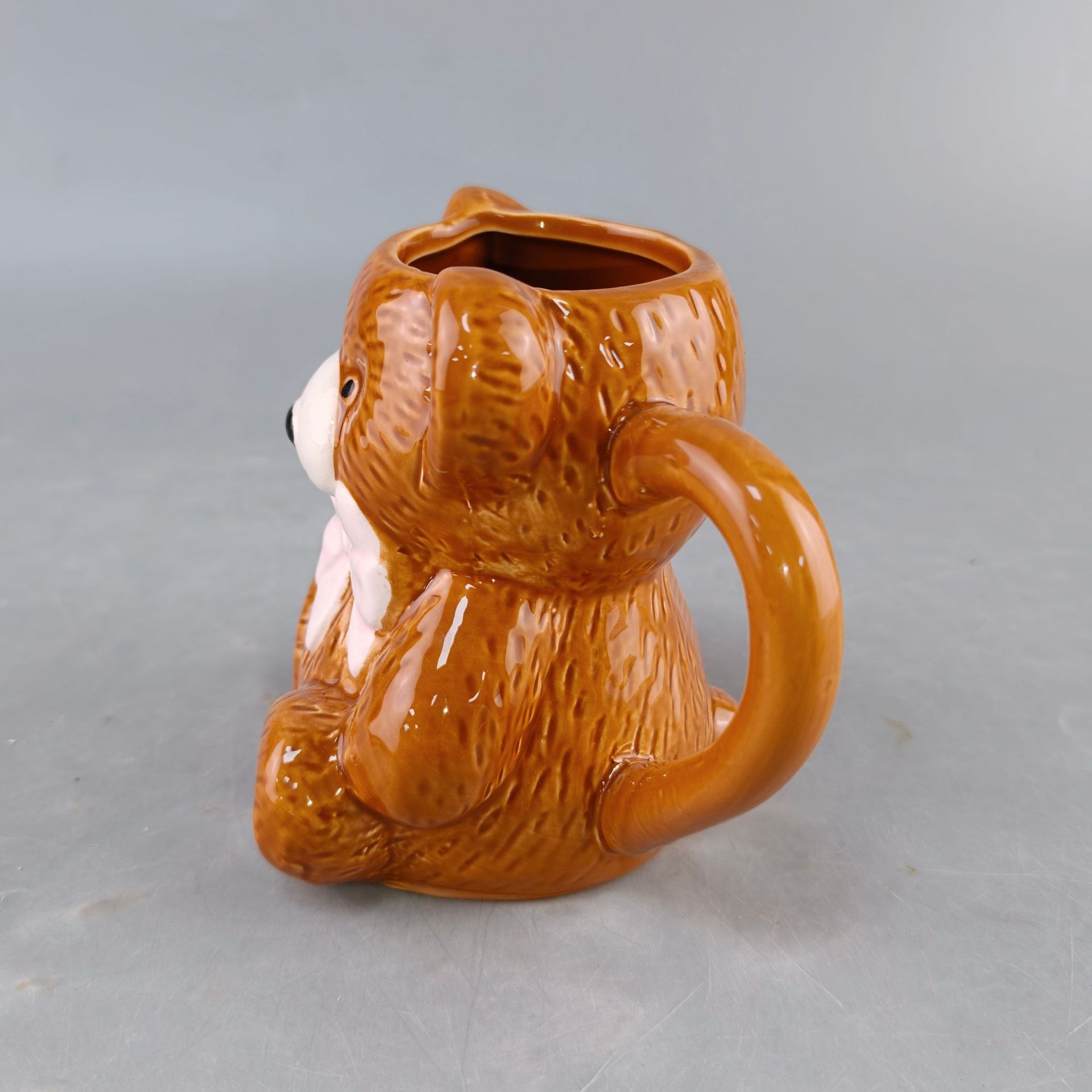 Pink Bowknot Brown Bear Cerami - Best Tea Coffee 评论和价格