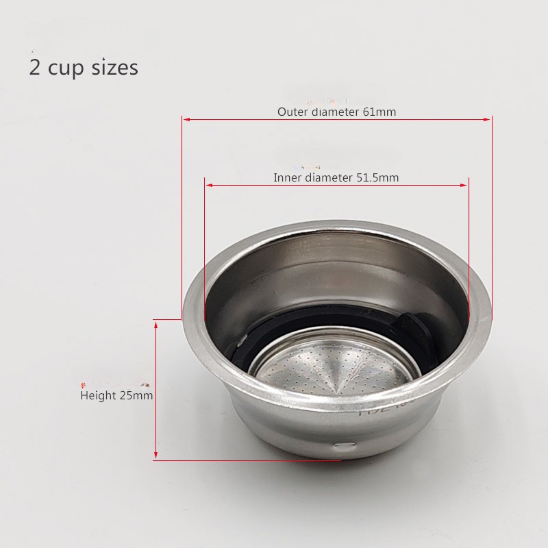 51mm Pressurized Porous Filter - Coffee Tea Press 评论和价格