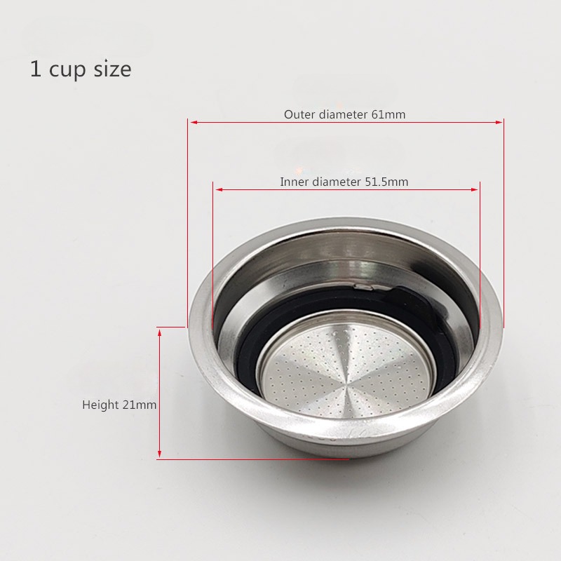 51mm Pressurized Porous Filter - Coffee Tea Press 评论和价格