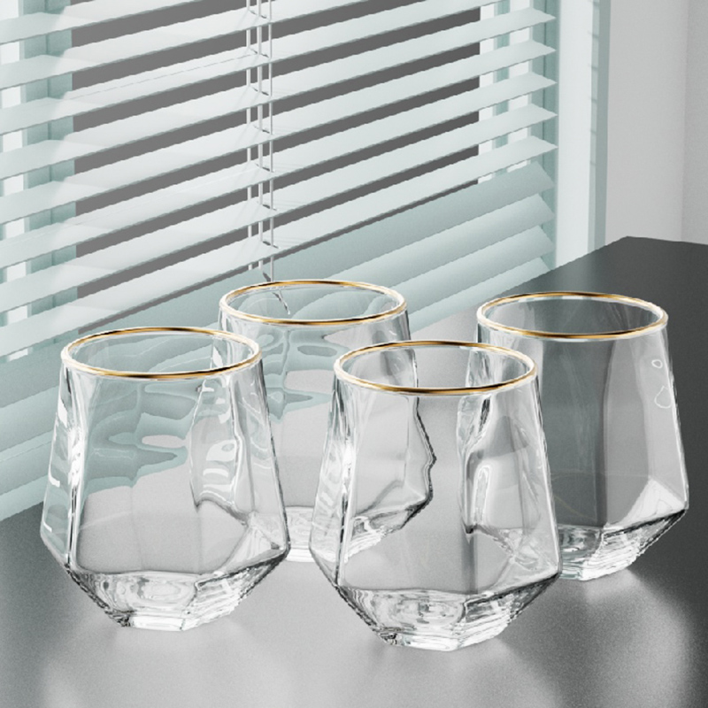 320ml 4pcs Set Hexagonal Cup W - Juice Tea Coffee 评论和价格