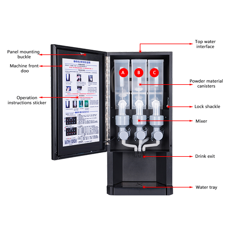 E-30SW Automatic Instant Coffe - Coffee Tea Vending Machine For Office 评论和价格