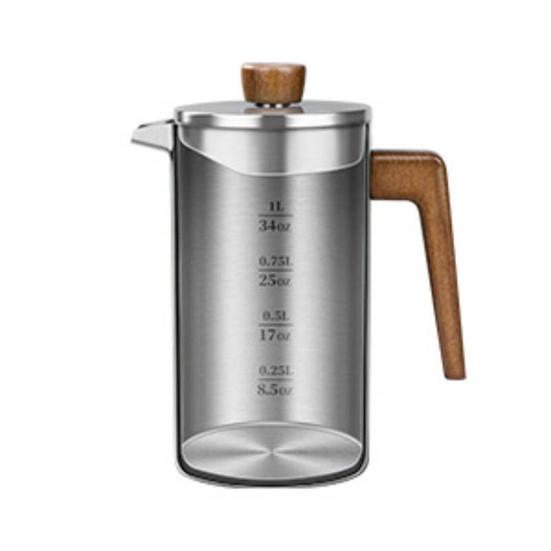 JUSTINLAU 1000ml Stainless Ste - Coffee Tea Press 评论和价格
