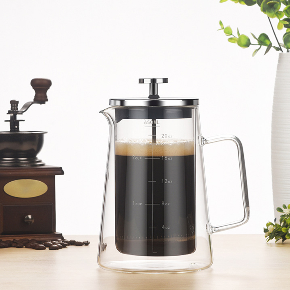 Double Layers French Press Pot - Coffee Tea Press 评论和价格