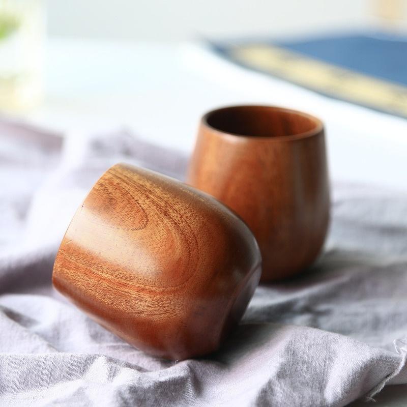 Nordic Big Belly Cup Wooden Cu - Mug Tea Coffee 评论和价格