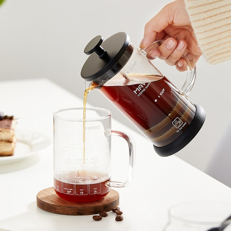 MAVO French Press Coffee Maker - Coffee Tea Press 评论和价格