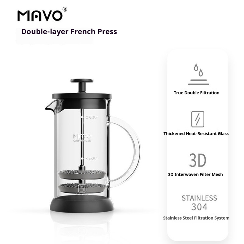 MAVO French Press Coffee Maker - Coffee Tea Press 评论和价格