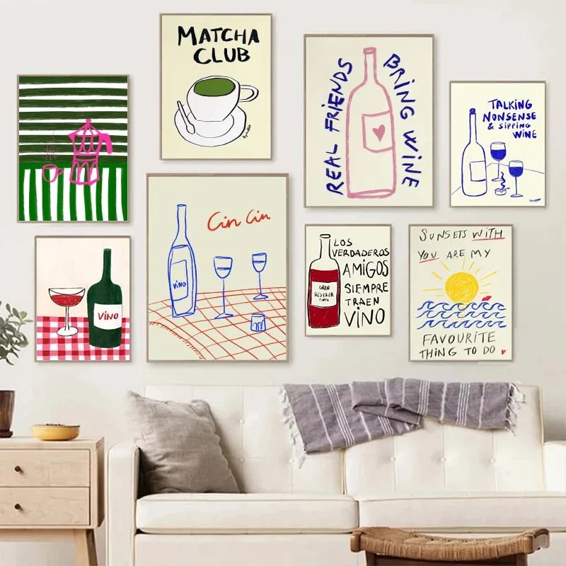 1PC frameless decorative art p - Draw Coffee And Tea 评论和价格