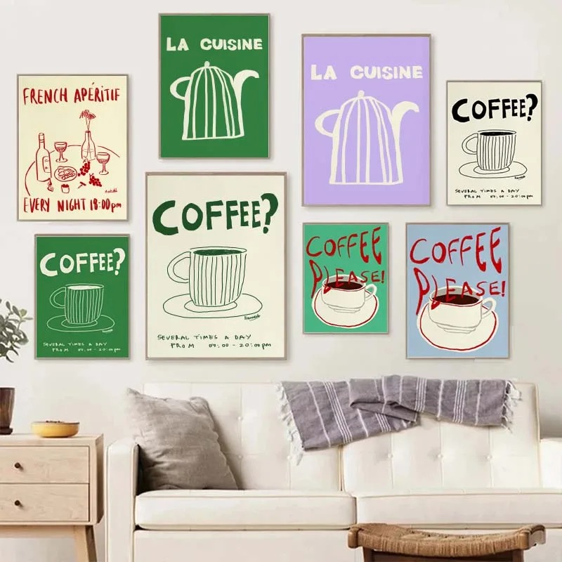 1PC frameless decorative art p - Draw Coffee And Tea 评论和价格