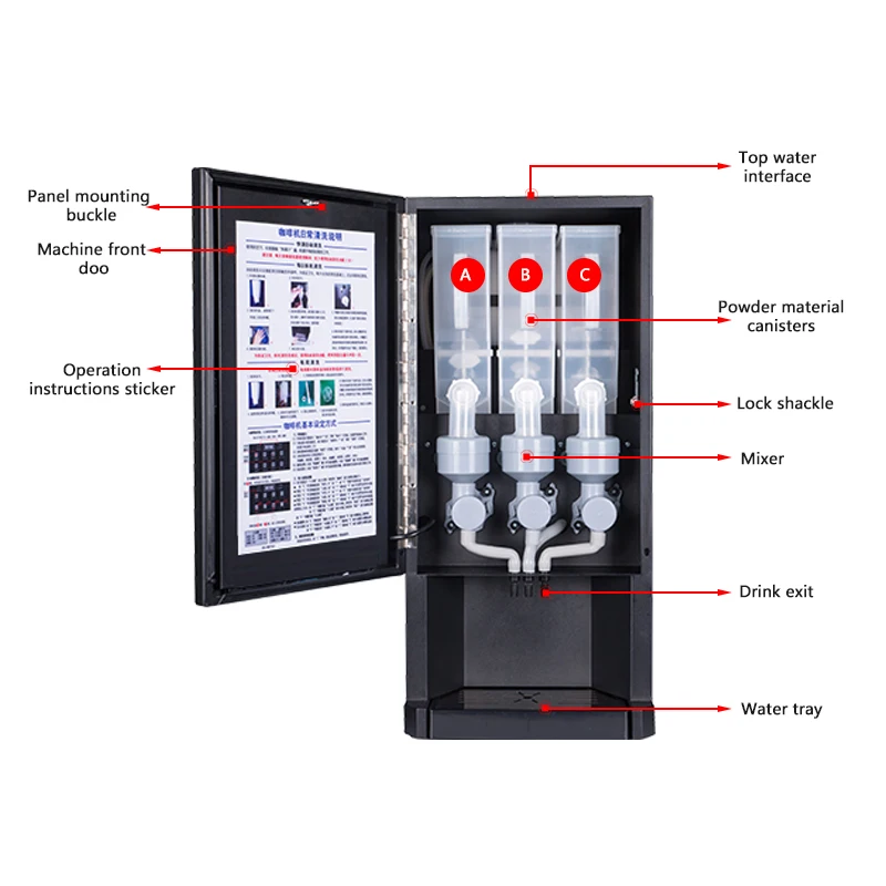 FirmHome StoreE-30SW Automatic - Coffee Tea Vending Machine For Office 评论和价格
