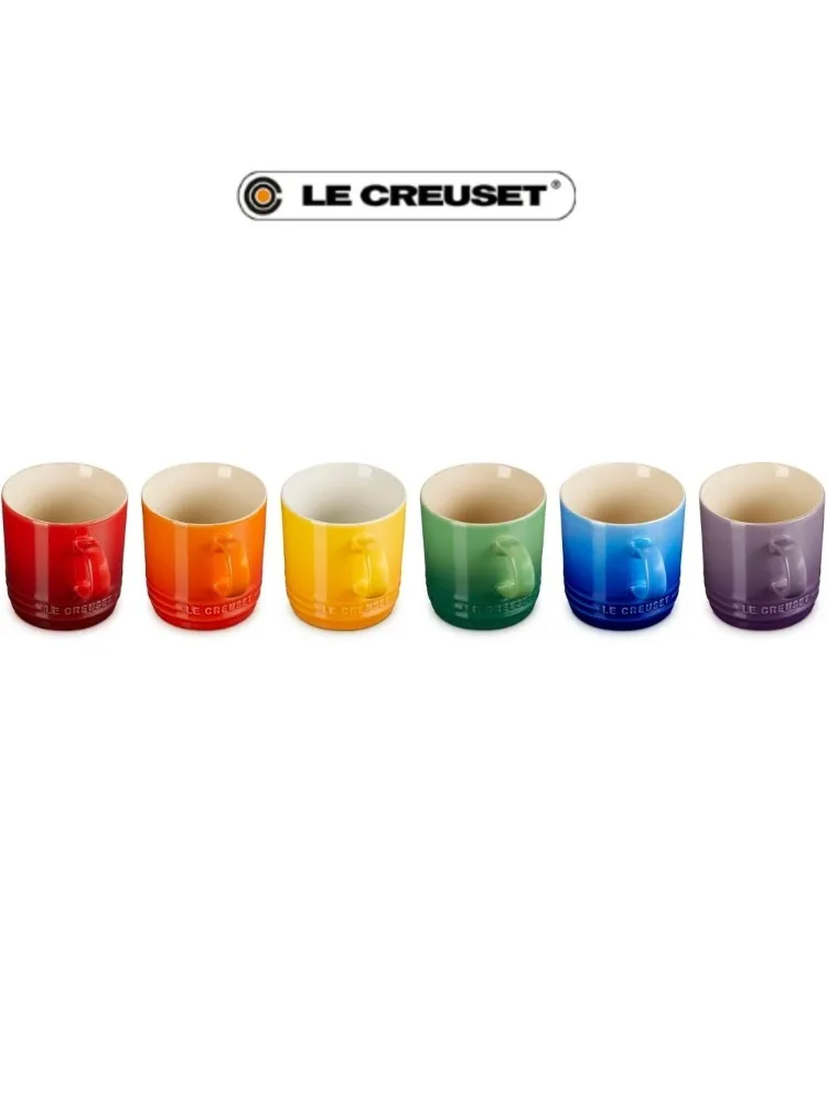 Le Creuset Rainbow Stoneware C - Mug Tea Coffee 评论和价格
