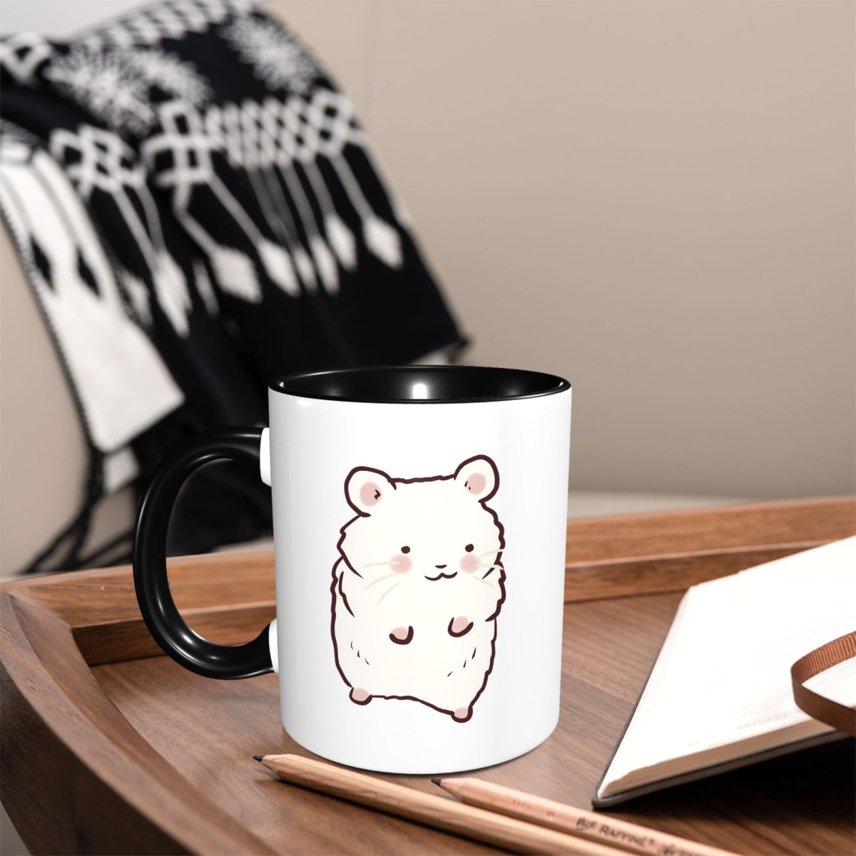 Cute Hamster Drawing Mug Funny - Draw Coffee And Tea 评论和价格