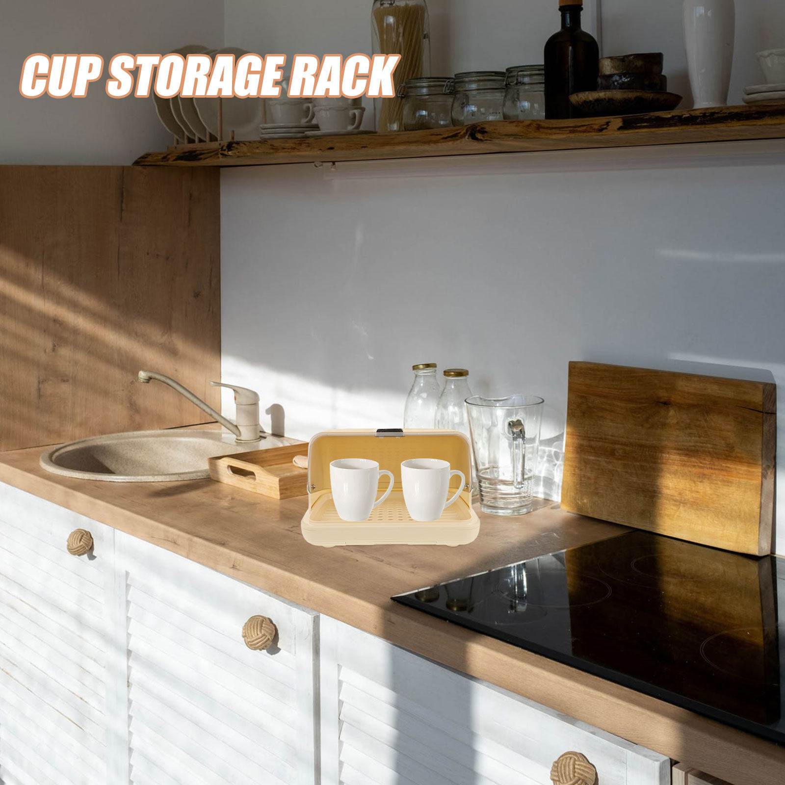 Cup Storage Organizer Box Desk - Coffee Tea Organizer 评论和价格