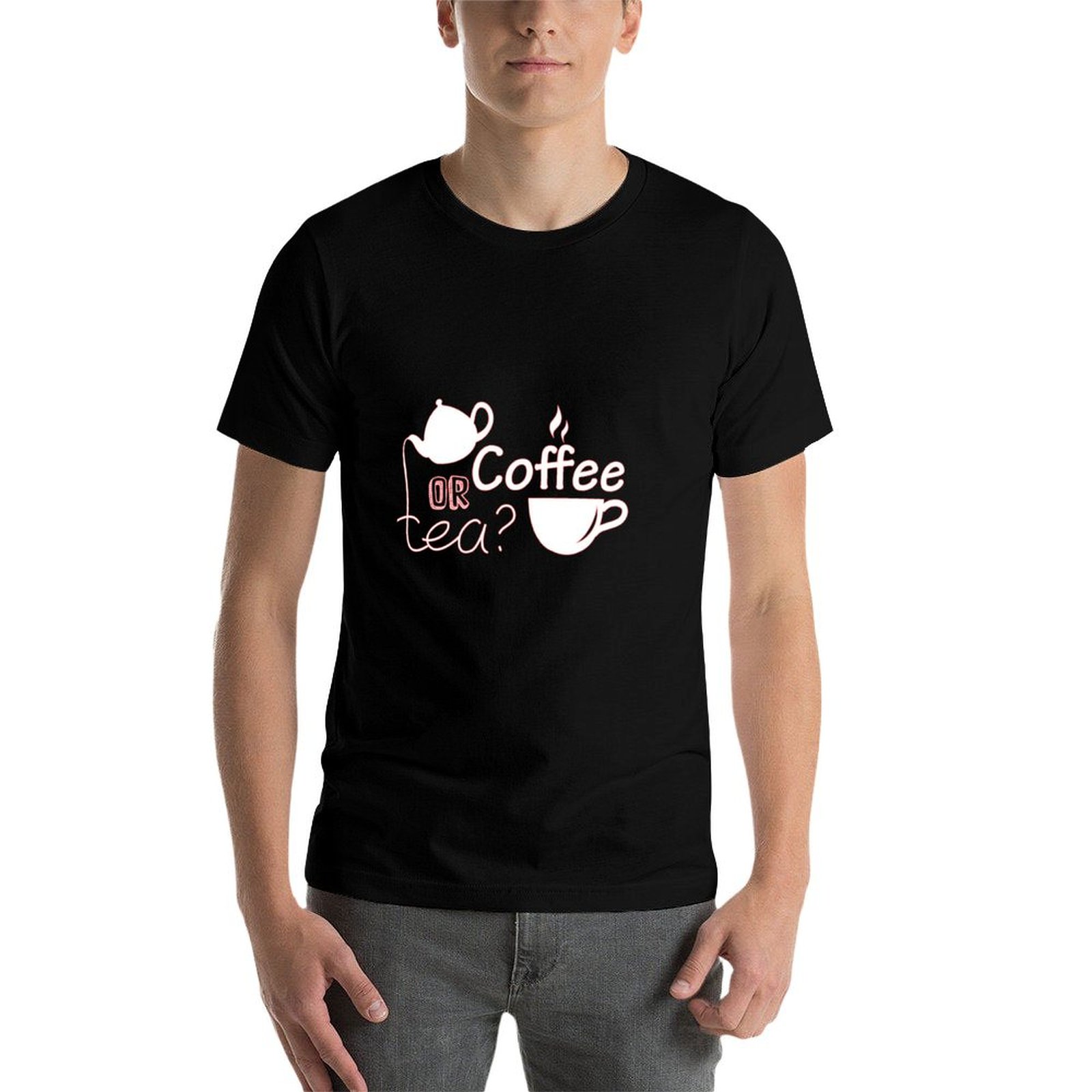 Coffee or tea T-Shirt t shirts - Coffee Tea Knits 评论和价格