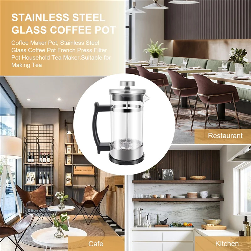 Coffee French Press Pot With F - Coffee Tea Press 评论和价格